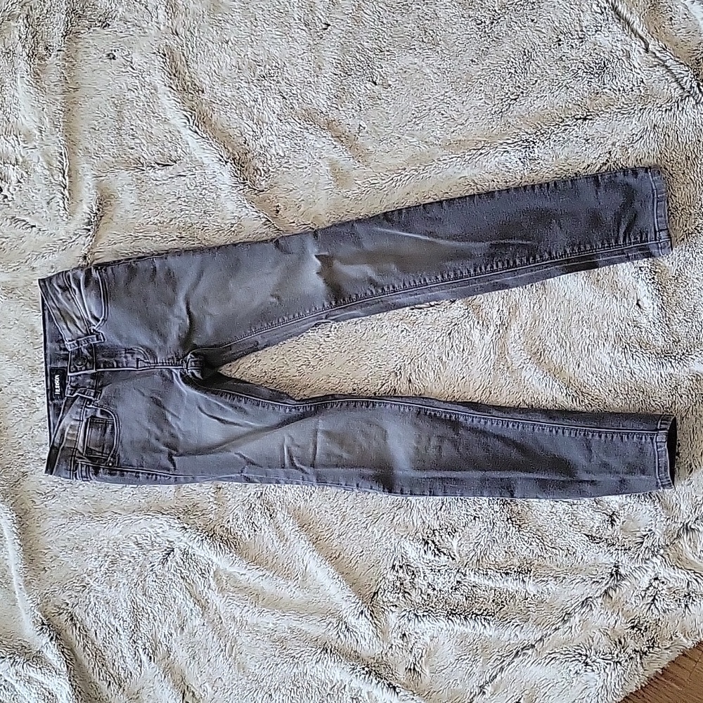 Designer Hudson Girls Skinny Jeans, faded grey, size 7 Vintage